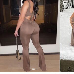Fashion nova Brown Jumpsuit
